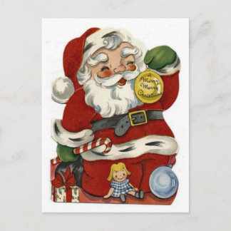 Vintage Weihnachtspostkarte Feiertagspostkarte