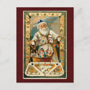 Vintage-Weihnachtspostkarte Feiertagspostkarte