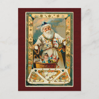 Vintage-Weihnachtspostkarte Feiertagspostkarte