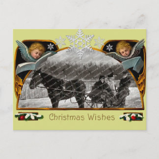 Vintage Weihnachtspostkarte Feiertagspostkarte