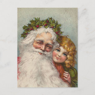 Vintage Weihnachtspostkarte Feiertagspostkarte