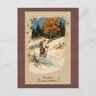Vintage Weihnachtspostkarte Feiertagspostkarte