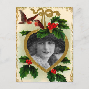 Vintage Weihnachtspostkarte Feiertagspostkarte