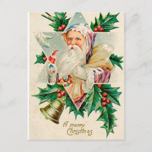 Vintage-Weihnachtspostkarte Feiertagspostkarte