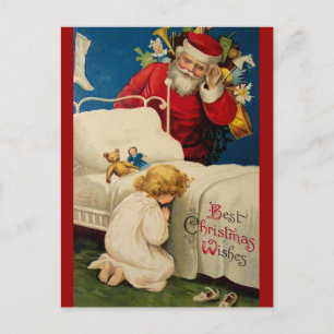 Vintage Weihnachtspostkarte Feiertagspostkarte