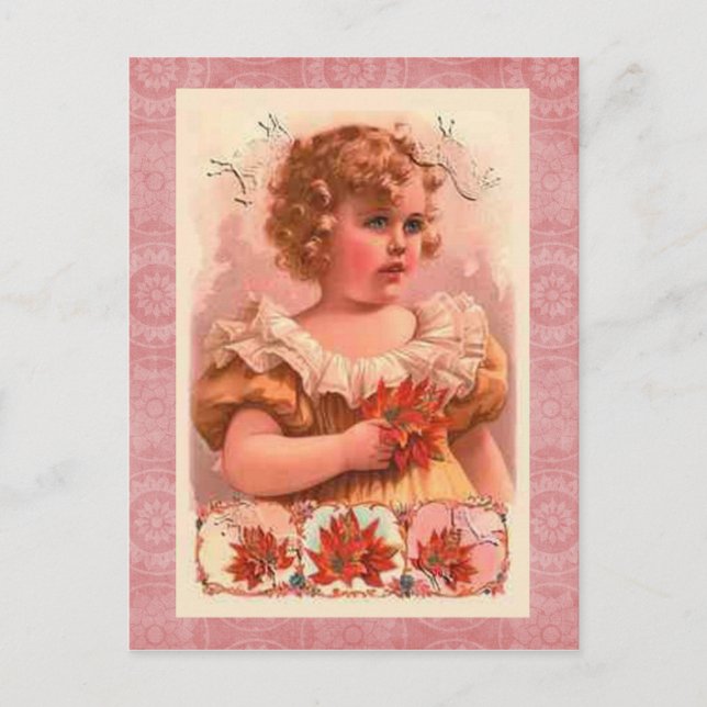 Vintage-Weihnachtspostkarte Feiertagspostkarte (Vorderseite)