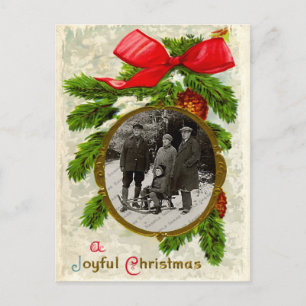 Vintage Weihnachtspostkarte Feiertagspostkarte