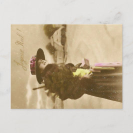 Vintage Weihnachtspostkarte | Klassischer Urlaub Postkarte