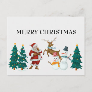 vintage-Weihnachtspostkarte Postkarte