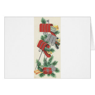 Vintage-Weihnachtspostkasten-Trio