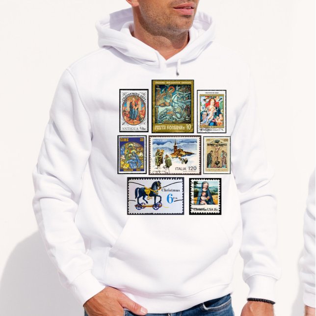 Vintage-Weihnachtspoststempel  T-Shirt (Von Creator hochgeladen)
