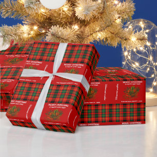 Vintage-Weihnachtsschlitten mit Geschenken und Kar Geschenkpapier