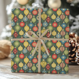 Vintage-Weihnachtsschmuck Bunte Feiertage Geschenkpapier