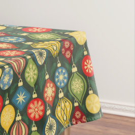 Vintage-Weihnachtsschmuck Bunter Feiertag Tischdecke