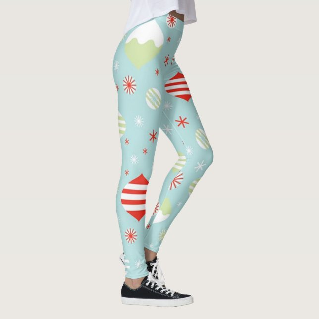 Vintage Weihnachtsschmuck Leggings (Rechts)