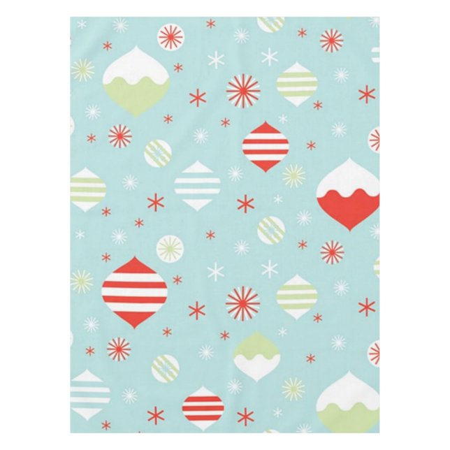 Vintage Weihnachtsschmuck Tischdecke (Vorderseite)