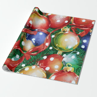 Vintage-Weihnachtsschmuck-Verpackungspapier Geschenkpapier