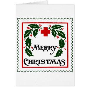 VINTAGE WEIHNACHTSSiegel-KARTE