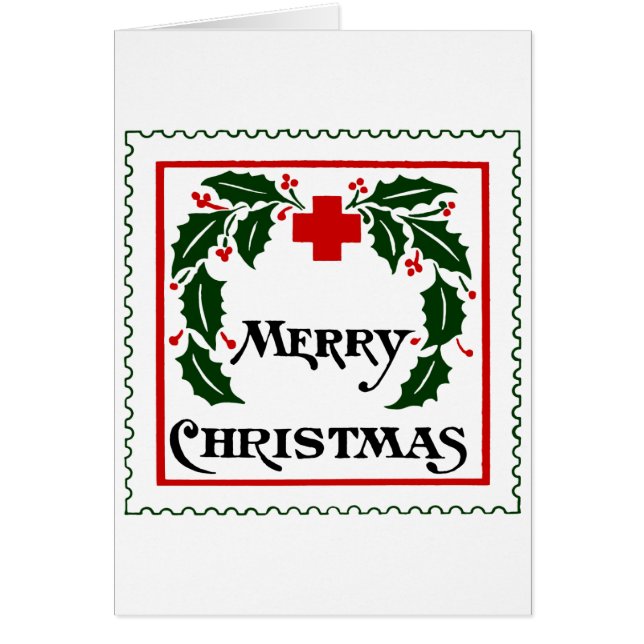 VINTAGE WEIHNACHTSSiegel-KARTE (Vorne)