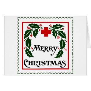 VINTAGE WEIHNACHTSSiegel-KARTE