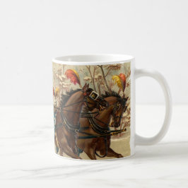 Vintage Weihnachtssleigh-Fahrt Tasse