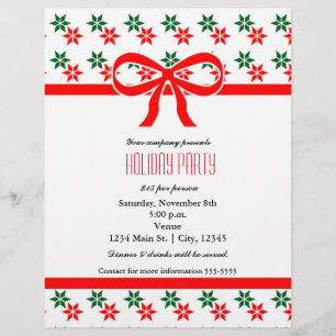 Vintage-Weihnachtsstern-Feierparty-Event-Flyer Flyer