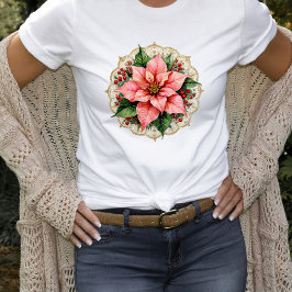 Vintage-Weihnachtsstern-Spitzendeckchen T-Shirt