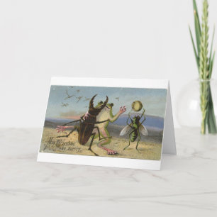 Vintage - Weihnachtstanz der Freude, Karte