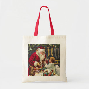 Vintage WeihnachtsTaschentaschen Tragetasche