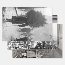 Vintage Weihnachtswrapping Papier FRÜH 20 JAHRHUND