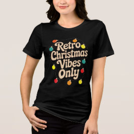Vintage-Weihnachtszitat-Design – Retro-Feiertag Tri-Blend Shirt