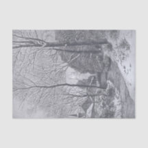 Vintage Weihnachtszwirn Papier WINTER STROLL