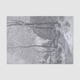 Vintage Weihnachtszwirn Papier WINTER STROLL