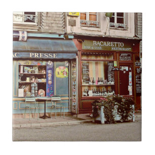 Vintage-Weinbar & Restaurant in Frankreich, Norman Fliese