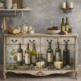 Vintage Weinbaudekoution Seidenpapier