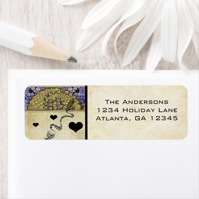 Vintage Weinberge Peacock Lablels (Insitu)