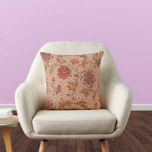 Vintage Weinblütendruckerei Botanische Schrift Kissen