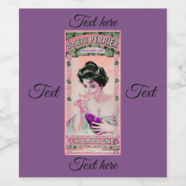 Vintage Weinfelder Weinetikett