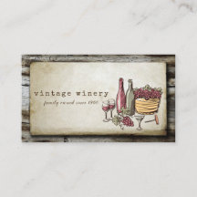 Vintage Weinkellerei mit Handbemalung