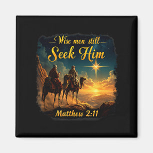 Vintage Weise Männer suchen ihn immer noch Jesus 3 Magnet