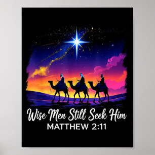 Vintage Weise Männer suchen ihn immer noch Jesus G Poster