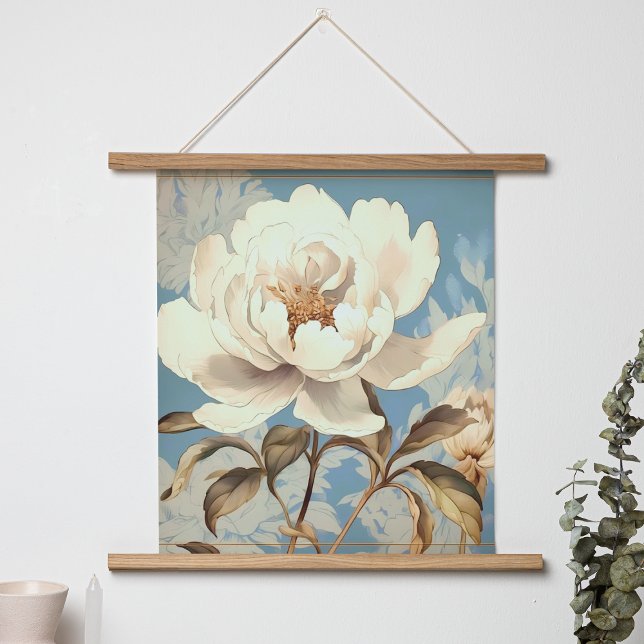 VINTAGE WEISSE BLUME POSTER (Von Creator hochgeladen)