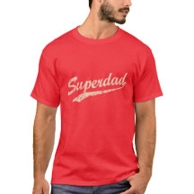Vintage Weiße Super-Daddy-T-Shirt