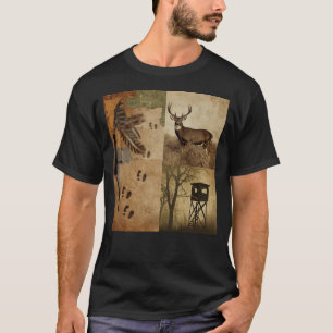 Vintage-Weißwedelhirsch-Bogenjagd T-Shirt