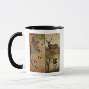 Vintage-Weißwedelhirsch-Bogenjagd Tasse