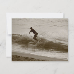 Vintage-Welle-Surfpostkarte Postkarte