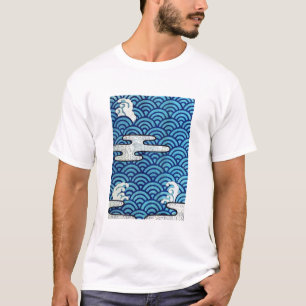 Vintage Welle und Wolke T-Shirt