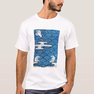 Vintage Welle und Wolke T-Shirt