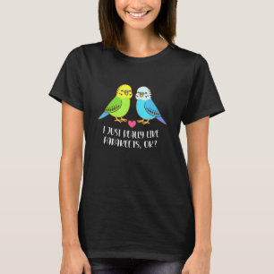 Vintage Wellensittich Kakadu Ich mag Vögel einfach T-Shirt