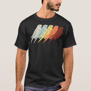 Vintage Wellensittich Sittich Vogel Papagei Hausti T-Shirt